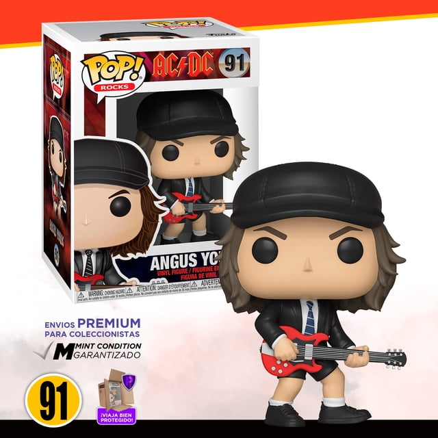 Funko Pop Angus Young #91 Funko Banda Rock ACDC Figura Original