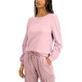 thumbnail image 2 of I.N.C Womens Embellished-Sleeve Sweatshirt, Pink, Small, 2 of 3