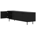 thumbnail image 3 of Nexera Hamilton Tv Stand with 4 Storage Cabinets Fits Tv's up to 70", Black, 3 of 9