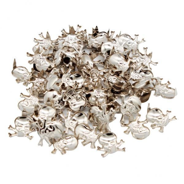 Remaches de metal de calavera Hugo 2x50Pcs