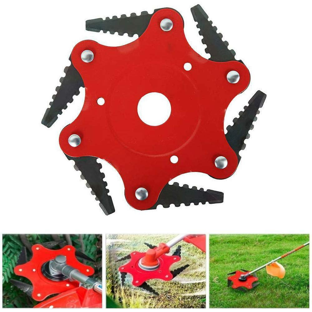 Egebert 6Blades Grass Trimmer Blade Replacement,Universal Weed Trimmer