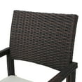 thumbnail image 5 of Rhode Island Dining Chair,With High-quality Wicker and A Cushioning Waterproof Fabric Seat Cushion,Stylish and Comfortable,Lightweight and Durable,Modern Design,Suitable for Any Type of Courtyard, 5 of 13