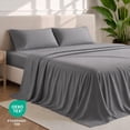thumbnail image 4 of Juego de sábanas Bare Home King gris 1800 ultra suave, 4 of 9