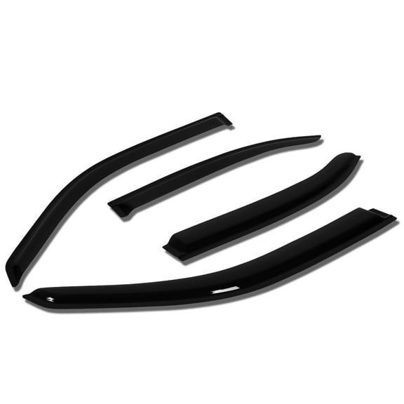 DNA Motoring WVS-T2-0200 For 1996 to 2003 Mercedes -Benz W210 E -Class AMG 4pcs Window Vent Visor Deflector Rain Guard (Dark Smoke) 97 98 99 00 01 02