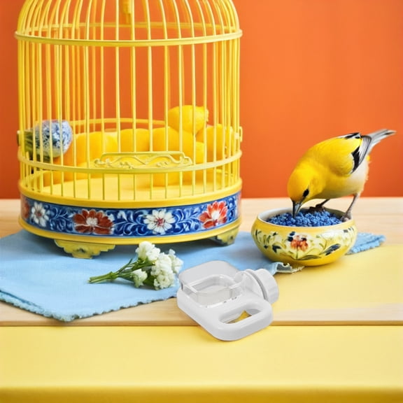 LOLIPPYY Automatic Hanging Water Feeder for Birds and Small Animals with Clear Water Bottle