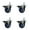 4 Swivel - Posi Lock Brakes - Blue, variant on 3.5 Inch Blue Polyurethane 12MM Threaded Stem Caster with Brake
