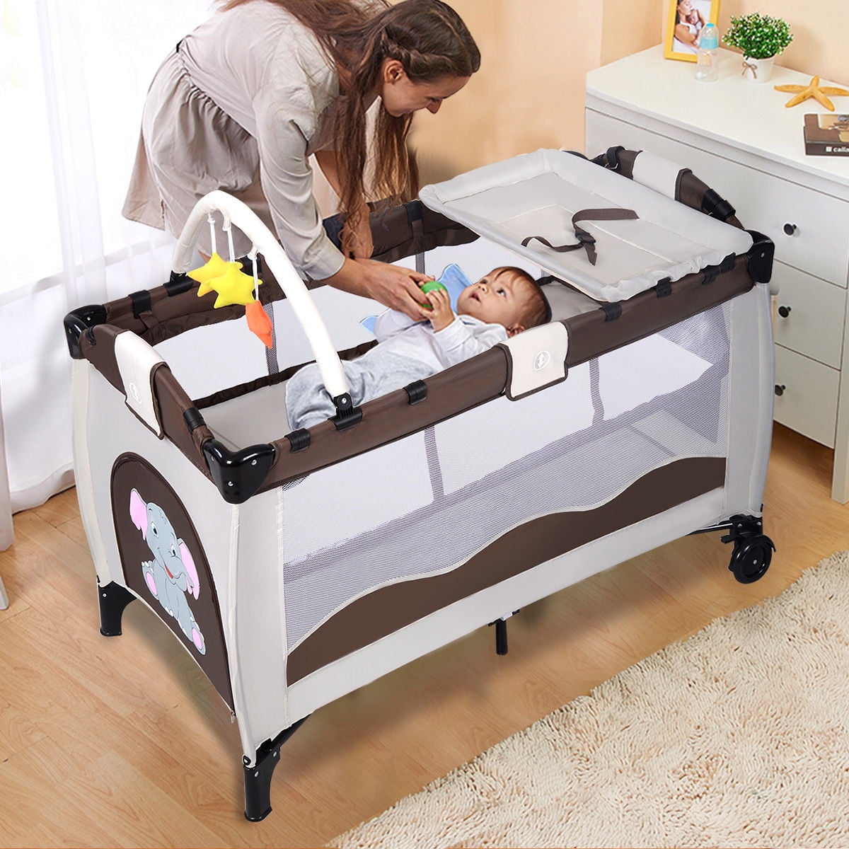travel baby crib walmart