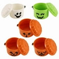 thumbnail image 3 of Pumpkin Mini Bucket Miniature Halloween Buckets with Removable Lid and Working Handle Mini Trick (5pcs), 3 of 9