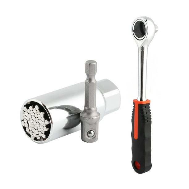 9 21mm Universal Socket Grip Multi Function 3 8in Ratchet Wrench