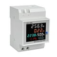 thumbnail image 2 of TFixol D52-2066 DIN-Rail Multi-Function Meter LCD Display Voltage Current Active Power Frequency Electric Power Measurement Monitoring Device, 2 of 5