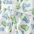 thumbnail image 5 of Tisuna Toddler Girls Boys Pajamas Dinosaur Print Long Sleeve Cute Ear Hooded Robe Warm Cute Autumn Winter Kids Robe Sleepwear White Size 5-6 Years, 5 of 7