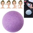 thumbnail image 5 of Mini Esponja Cosmética Limpiador Facial Reutilizable Herramientas de Belleza Flutter (Púrpura), 5 of 5