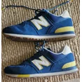 thumbnail image 3 of New balance 574 men 9.5 shoes blue white and yellow great condition, 3 of 5