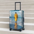 thumbnail image 6 of Fuzoiu Monk Walking On Water Print Suitcase Cover,Washable Luggage Covers for Suitcase,Elastic Luggage Protector Cover,Scratch Resistant Travel Suitcase Covers-Large, 6 of 7