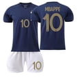 thumbnail image 1 of Uniforme de la selección nacional de la Copa del Mundo, camiseta de Francia, traje de uniforme de fútbol personalizado para niños, uniforme de entrenamiento para hombres y mujeres, Mba PeshaInicio 10, 1 of 1