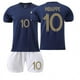 thumbnail image 1 of 2425 Camiseta de visitante del Barcelona chaleco negro 19 Yamal No. 10 Messi traje de uniforme de fútbol camiseta transfronteriza8va talla+calcetines, 1 of 1