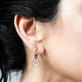 thumbnail image 2 of Dainty Steel Open Paw Print Hoop Earrings for Pet Lovers, 2 of 3