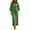 Green, variant on Boho Dresses for Women 3/4 Length Puff Sleeve V Neck Casual Maxi Dress with Pockets Vacation Beach Dress