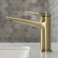 thumbnail image 3 of Indy Single Handle Bathroom Faucet in Brushed Gold, 3 of 12