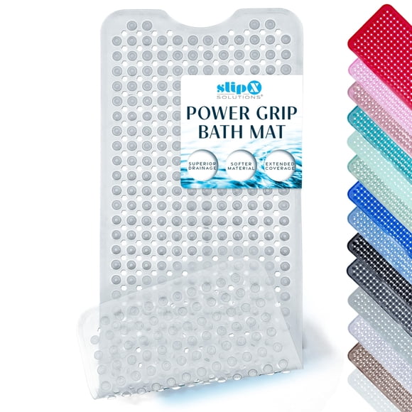 Alfombrilla de seguridad para bañera SlipX Solutions Power Grip transparente