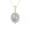 Yellow Gold, variant on Cate & Chloe Sage 18k White Gold Plated Pendant Necklace with Simulated Diamond Crystals for Women