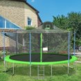 thumbnail image 4 of uhomepro 16-Foot Kids Trampoline with Basketball Hoop, Outdoor Trampoline with Safety Enclosure Net, Circular Trampolines for Adults Kids, Family Jumping and Ladder, Kids Basketball Trampoline, 4 of 13