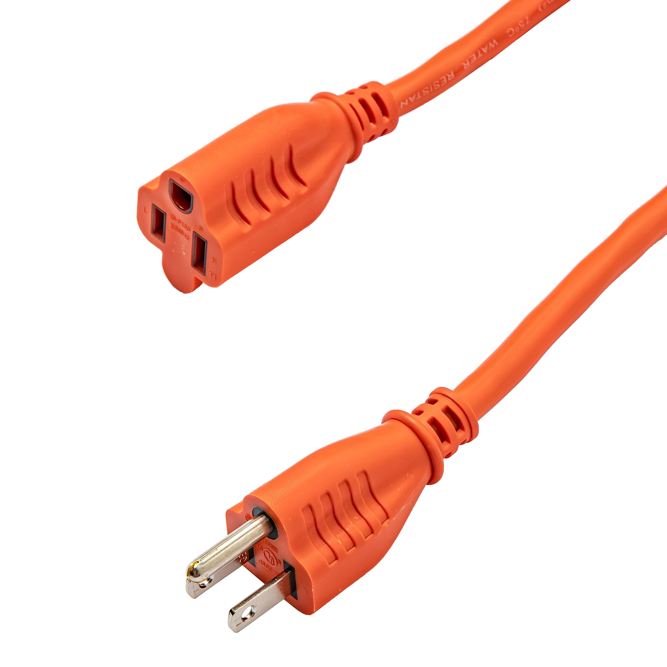 Hyper Tough 16AWGX3C 100ft Indoor and Outdoor Light Duty Orange Vinyl Extension Cord