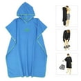 thumbnail image 3 of Almencla Surf Poncho Changing Robe, Adult Fast Dry Microfiber Wetsuit Changing Towel, Lightweight Hooded Rope for Surfing Beach Swim Water Sports Light Blue, 3 of 8