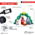 thumbnail image 2 of Inflable Navideño La Merced Nacimiento de Jesus 2.10mts Luz Led Decoración Navideña, 2 of 5