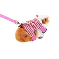 thumbnail image 6 of Holzlrgus Small Pet Harness Vest and Leash Set with Bowknot and Bell - Adjustable Soft Breathable Chest Strap Harness for Outdoor Walking Guinea Pigs, Ferret, Chinchilla (Pink), 6 of 7