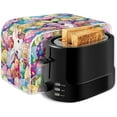 thumbnail image 4 of UNICEU Coffee Pattern Toaster Cover, Quilted Toaster Cover Fits for Most Standard 4 Slice Toasters Kitchen Small Appliance Cover, 4 of 11