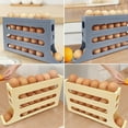 thumbnail image 5 of 4 Tiers Egg Holder for Fridge, 2024 New Automatic Scrolling Egg Rack Holder 4 Tier Tilted Egg Storage Rack, Large Capacity Eggs Organizer Storage 30 Egg for Fridge, Kitchen (Transparent), 5 of 5