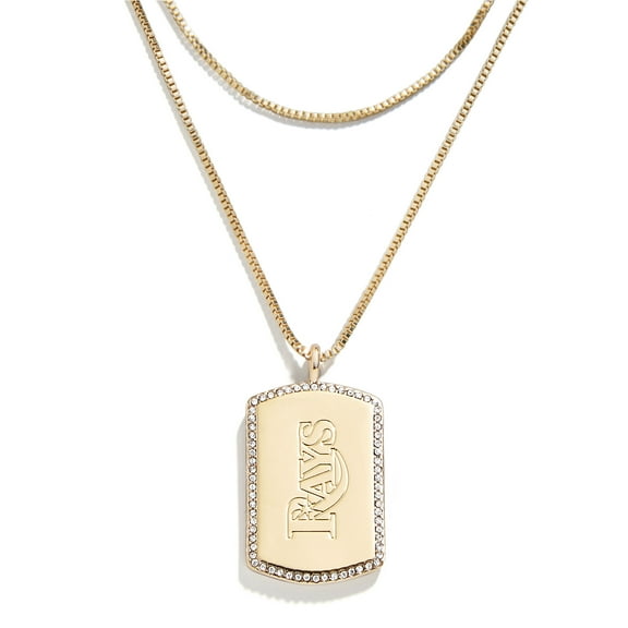 WEAR by Erin Andrews x Baublebar Tampa Bay Rays Dog Tag Necklace