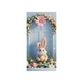 thumbnail image 2 of Sokhug Rideau de Porte de Pâques 35,43x70,87 Pouces Imprimé Lapin Œuf Décor pour Porte d'Entrée Mur Multicolore, 2 of 6