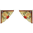 thumbnail image 3 of RADIANCE Goods Mission Tiffany-Glass Window Panel 8" Wide, 3 of 3