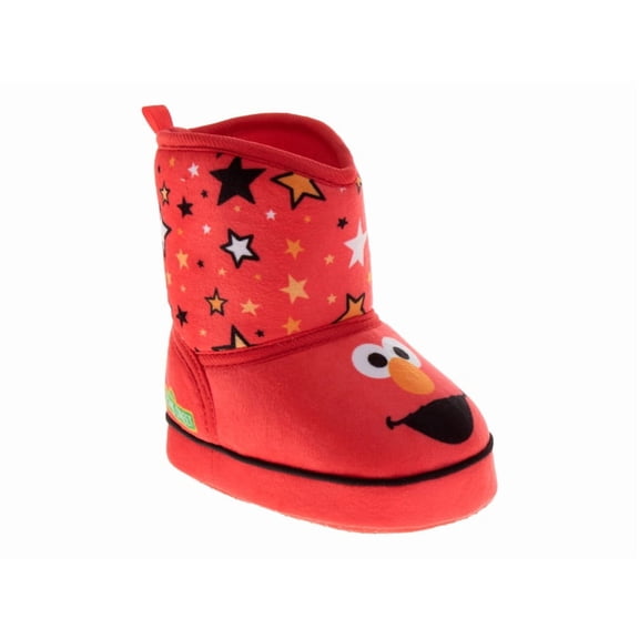 Sesame Street Elmo Slipper Booties (Infant, Toddler Sizes), Red, Size: 3-4