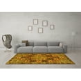 thumbnail image 3 of Ahgly Company Indoor Round Persian Yellow Traditional Area Rugs, 4' Round, 3 of 4