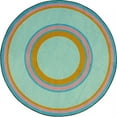 thumbnail image 2 of Joy Carpets 1726E-07 Kid Essentials Ripples Round Misc Sold Color Area Rugs  07 Teal - 7 ft. 7 in., 2 of 3
