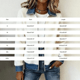 thumbnail image 4 of BODOAO Women's Ribbed Knit Zip Up Jacket, Denim Collar Cuff Patchwork Cardigan, Casual Long Sleeve Bomber Coat for Fall Winter Work, Vacation and Daily Wear Black L, 4 of 4