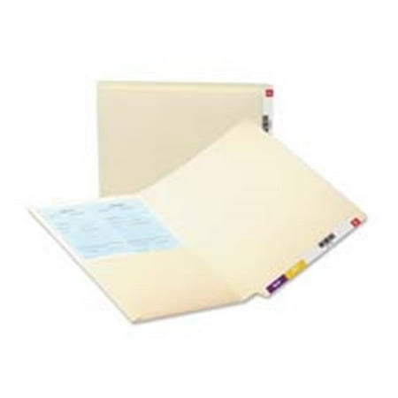 Smead Manufacturing Company End Tab Pocket Folder- 1 Pocket- Letter- Manila
