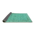 thumbnail image 2 of Ahgly Company Indoor Rectangle Persian Turquoise Blue Traditional Area Rugs, 2' x 3', 2 of 4