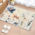 thumbnail image 2 of Area Rugs 2x3,Watercolor Blue Floral Dragonfly on Retro Non Slip Washable Rug Indoor Carpet Soft Floor Rugs for Home Living Room Bedroom Dining Room Office, 2 of 9