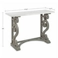 thumbnail image 2 of Kate and Laurel Wyldwood Solid Wood Farmhouse Console Table, Distressed White and Rustic Gray, 2 of 2