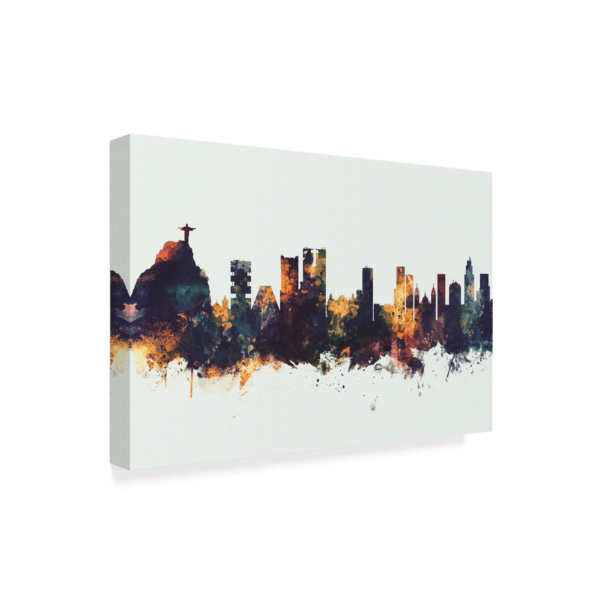 Trademark Fine Art 'Rio de Janeiro Skyline Brazil IV' Canvas Art by Michael Tompsett