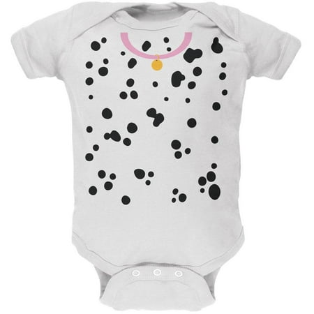 Halloween Dalmatian Puppy Costume Soft Baby One Piece White 12-18 M