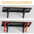 thumbnail image 3 of Ztysn 2PCS Wall Mount Tool Box Hanger Organizer,Heavy Duty Floating Shelves,with 30 Hooks,Load Capacity 1102 lbs,Garage System Storage Utility Rack for Home,Workshop, 3 of 8
