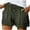 Green, variant on Charmgo Womens Shorts Clearance, Womens Casual Loose Drawstring Shorts Splice Comfy Elastic Waist Shorts with Pocket, Bermuda Shorts for Women, Linen Shorts for Women Army Green L
