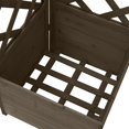 thumbnail image 3 of vidaXL Corner Trellis Planter Grey 40x40x150 cm Solid Fir Wood, 3 of 4