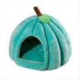 thumbnail image 1 of Cat Cave Bed,Cat Tent with Removable Cushion Peacock Blue S, 1 of 5