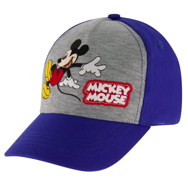Gorra de béisbol Disney Mickey Mouse azul/gris para niños de 2 a 4 años